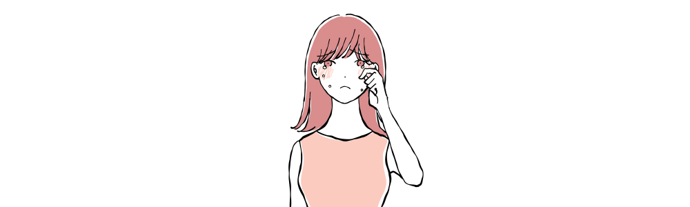 泣いている女性