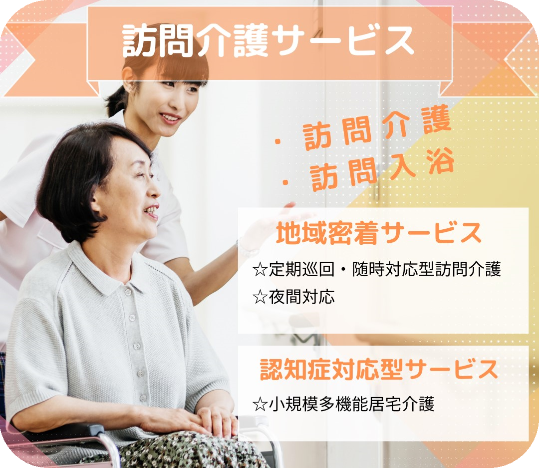 訪問介護の説明をしている介護士